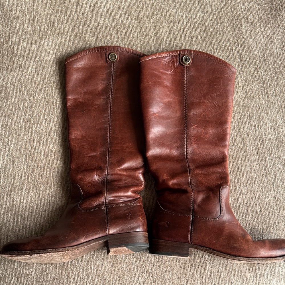 Frye Melissa 2 Button Leather Boots